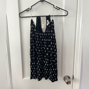 Black and White Flowy Tank